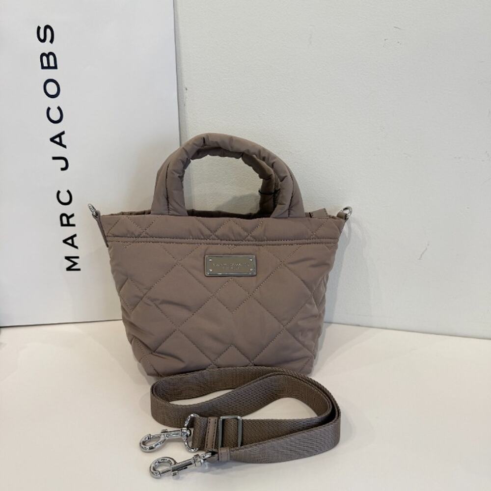 Marc Jacobs Quilted Nylon Mini Tote M0016681 Concrete $248